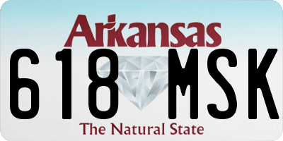 AR license plate 618MSK