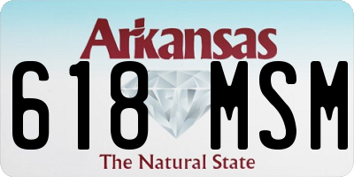 AR license plate 618MSM