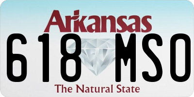AR license plate 618MSO