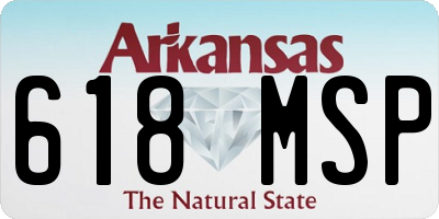 AR license plate 618MSP