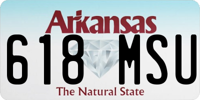 AR license plate 618MSU