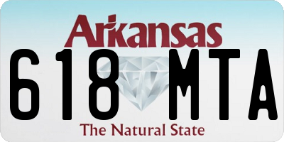 AR license plate 618MTA
