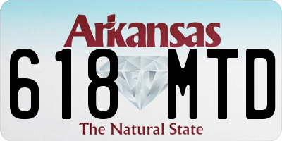 AR license plate 618MTD