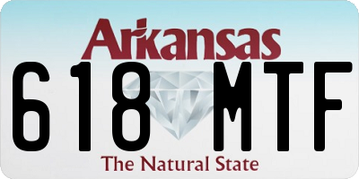 AR license plate 618MTF