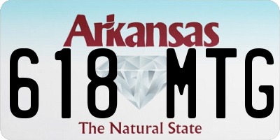 AR license plate 618MTG