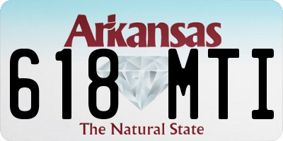 AR license plate 618MTI