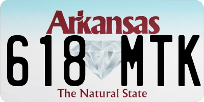AR license plate 618MTK