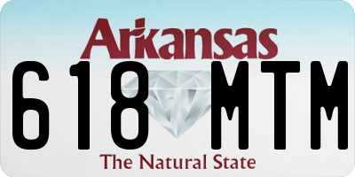 AR license plate 618MTM