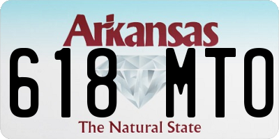 AR license plate 618MTO