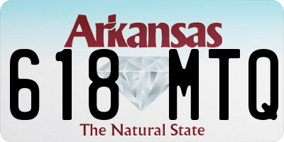 AR license plate 618MTQ