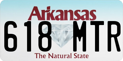 AR license plate 618MTR