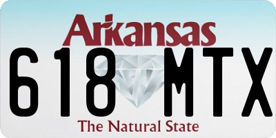 AR license plate 618MTX