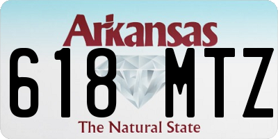 AR license plate 618MTZ