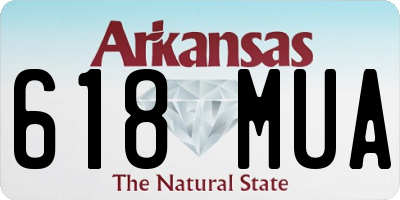 AR license plate 618MUA