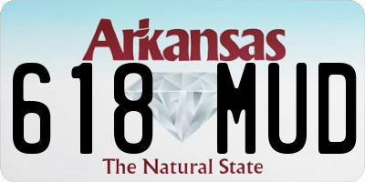 AR license plate 618MUD