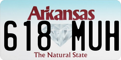 AR license plate 618MUH