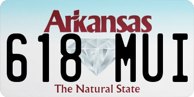 AR license plate 618MUI