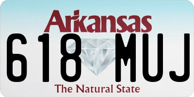AR license plate 618MUJ