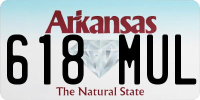 AR license plate 618MUL