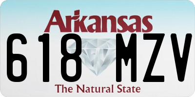 AR license plate 618MZV