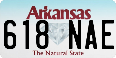 AR license plate 618NAE