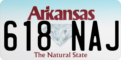 AR license plate 618NAJ