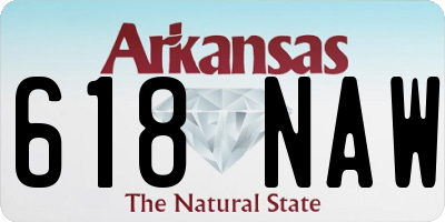AR license plate 618NAW