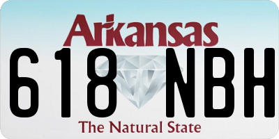 AR license plate 618NBH