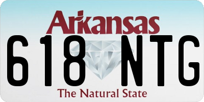AR license plate 618NTG