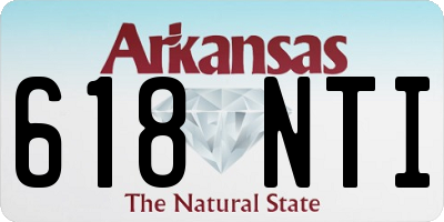 AR license plate 618NTI