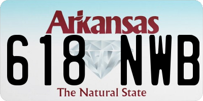 AR license plate 618NWB