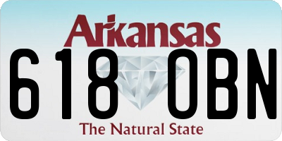 AR license plate 618OBN