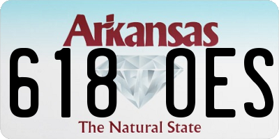 AR license plate 618OES