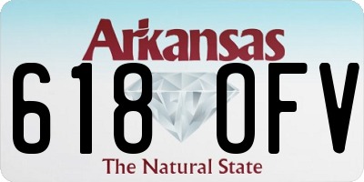 AR license plate 618OFV