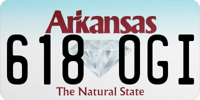 AR license plate 618OGI