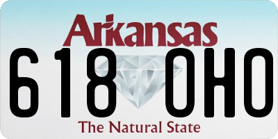 AR license plate 618OHO