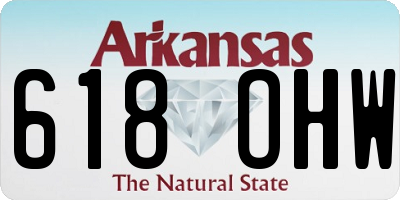 AR license plate 618OHW