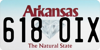 AR license plate 618OIX