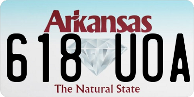 AR license plate 618UOA