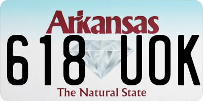 AR license plate 618UOK