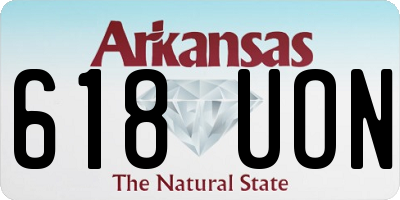 AR license plate 618UON