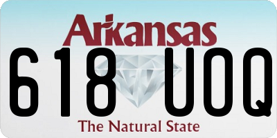 AR license plate 618UOQ