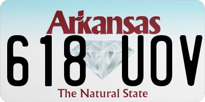 AR license plate 618UOV