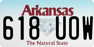AR license plate 618UOW