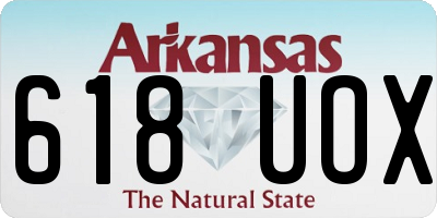 AR license plate 618UOX