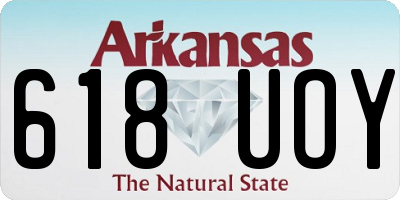 AR license plate 618UOY