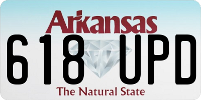 AR license plate 618UPD