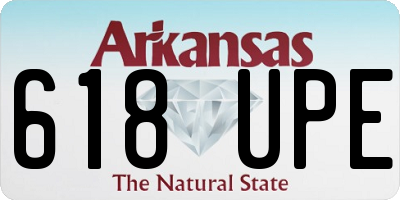 AR license plate 618UPE