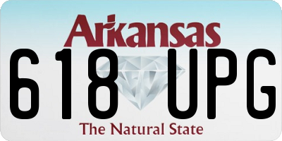 AR license plate 618UPG