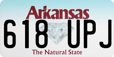 AR license plate 618UPJ
